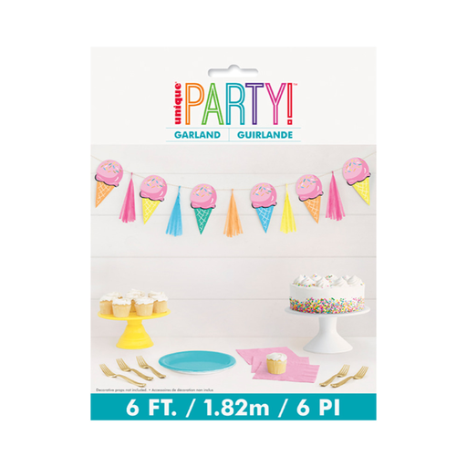 [P06.43568] Garland Rainbow Birthday Sweets