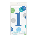 Mantel Blue Dots 1st Bday