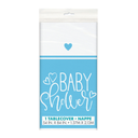 Mantel Blue Hearts Baby Shower