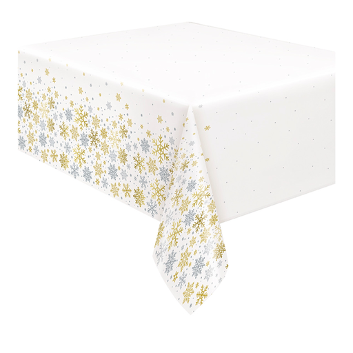 [P06.77123] Mantel Silver & Gold Snowflake