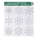 Glitter Snowflake Window Cling
