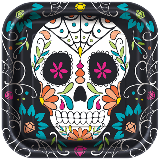 [P06.77065] Plato 10 Skull Day Dead 8pz