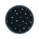 Glitz Black Plato 7" HBD