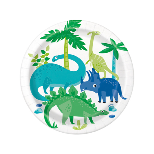 [P06.73884] Plato 7 Blue & Green Dinosaur C/8