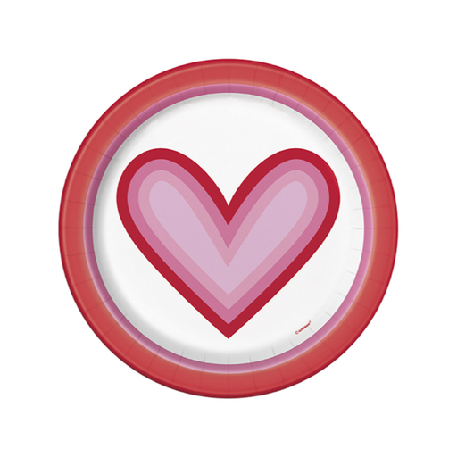 [P06.24014] Plato 7 Retro Valentine Hearts 8pz