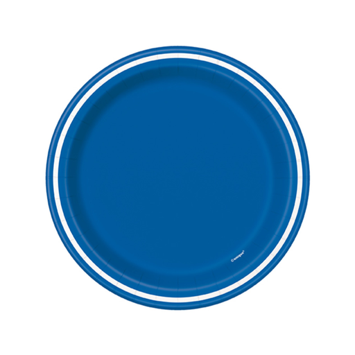 [P06.39704] Plato 7 Striped Royal Blue 8pz