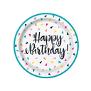 Plato 7 Triangle Confetti Bday 8pz