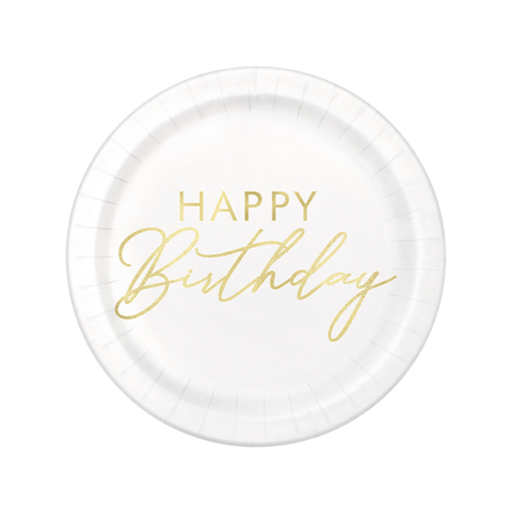 [P06.40294] Plato 7 Foil Gold Happy Birthday