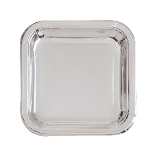 [P06.32324] Plato 7 Sq Foil Plata C/8