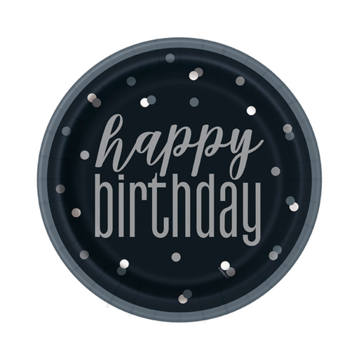 [P06.83587] Glitz Black Plato 9" HBD