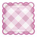 Plato 9 Pastel Gingham 8pz