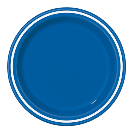 [P06.39705] Plato 9 Striped Royal Blue 8pz