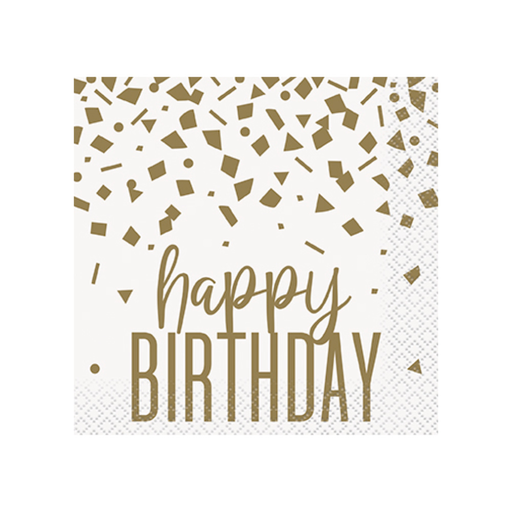 [P06.78431] Serv. Ch Gold Confetti Birthday C/16