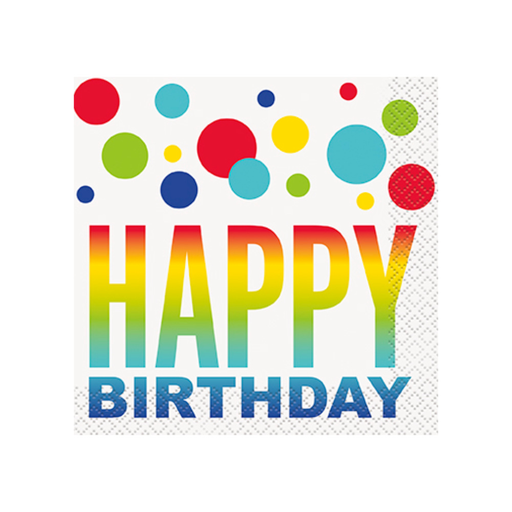[P06.73081] Serv. Ch Rainbow Spots Birthday C/16