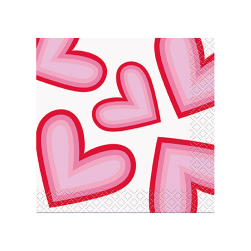 [P06.24011] Serv. Ch Retro Valentine Hearts 16pz