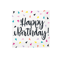 Serv. Ch Triangle Confetti Bday 16pz