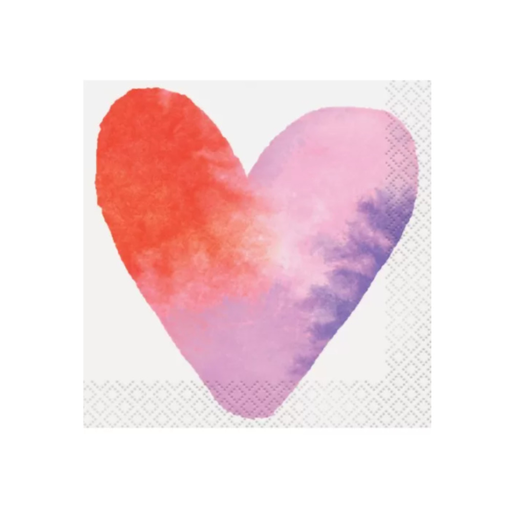 [P06.58561] Serv. Ch Water Colors Hearts 16pz
