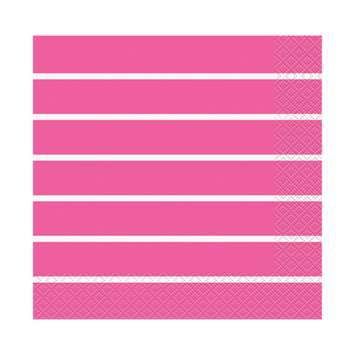 [P06.35452] Serv. Gde Striped Hot Pink 16pz
