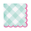 Serv. Gde Pastel Gingham 16pz