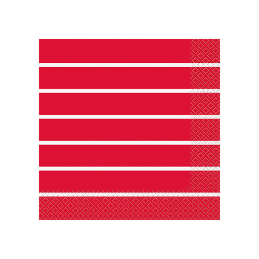 [P06.35952] Serv. Gde Striped Red 16pz