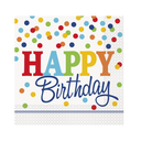 Serv. Lunch Rainbow Polka Dots 16pz