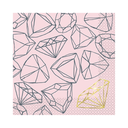 Serv. Gde Foil Pink Diamond 16pz