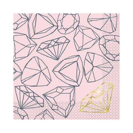 [P06.73512] Serv. Gde Foil Pink Diamond 16pz
