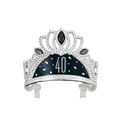 Glitz Black Tiara 40s