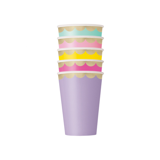 [P06.23676] Vaso 12oz Pastel Gingham 10pz