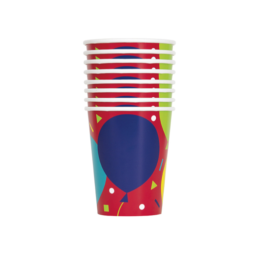 [P06.74776] Vaso 9oz Ballon Party Birthday C/8