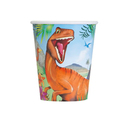 [P06.58316] Vaso 9oz Dinosaur C/8