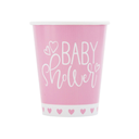 Vaso 9oz Pink Hearts Baby Shower 8pz