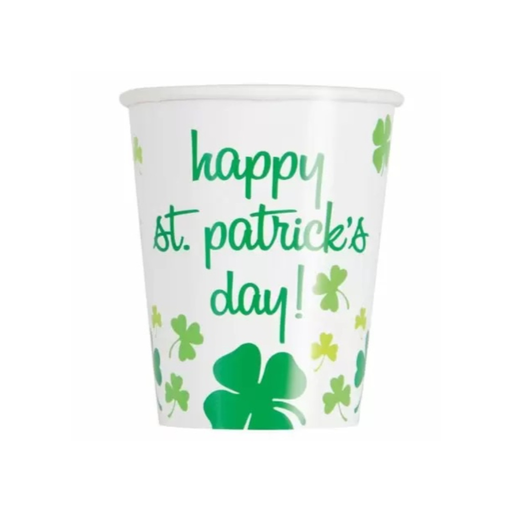 [P06.58586] Vaso 9oz Rainbow Shamrock C/8