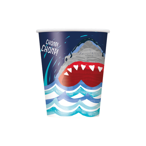 [P06.72536] Vaso 9oz Shark Party 8pz