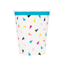Vaso 9oz Triangle Confetti Bday 8pz