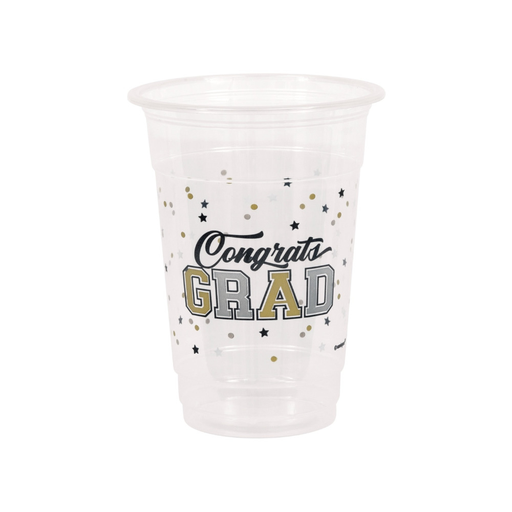[P06.77649] Vaso Plastico 16oz Starry Graduation 8pz
