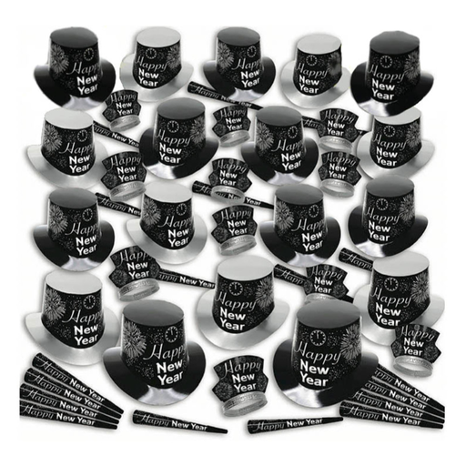 [817-100] 817-100 Silver Fireburst Party Kit for 100