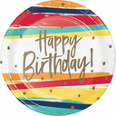 Plato 9 Birthday Stripes 8pz