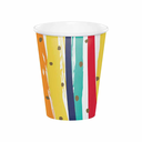 Vaso 9oz Birthday Stripes 8pz