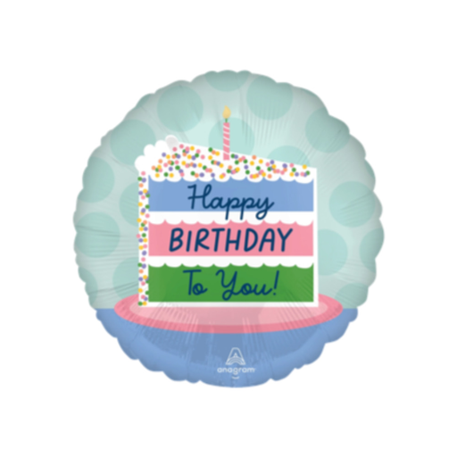 [GC.45938/02] Satin Happy Birthday Cake