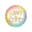 Ombre and Gold Happy Birthday