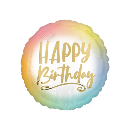 [GC.41287/02] Ombre and Gold Happy Birthday