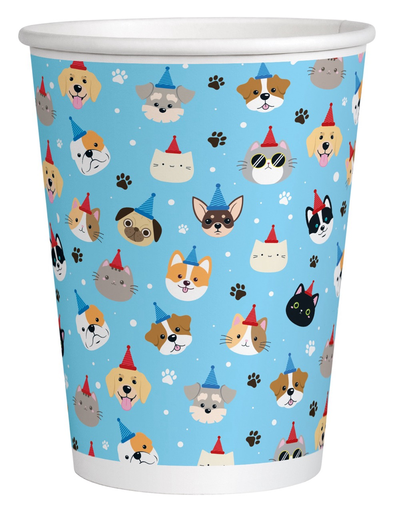 [P01.420G/942] Vaso 9oz Happy Birthday Pet 8pz