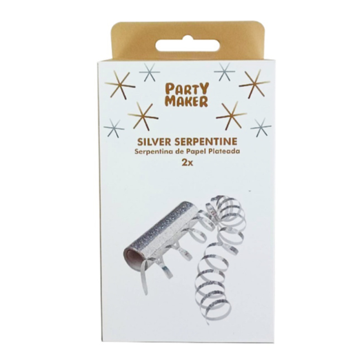 [P08.611001] Serpentina de Papel Plateada