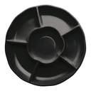 Charola Redonda Negro C/3