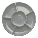 Charola Redonda Plata C/3