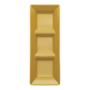 Charola Rectangular Oro C/3