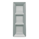 Charola Rectangular Plata C/3