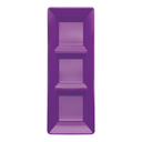 Charola Rectangular Morado C/3