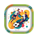 Plato 9 Cuadrado Soccer M26 8pz